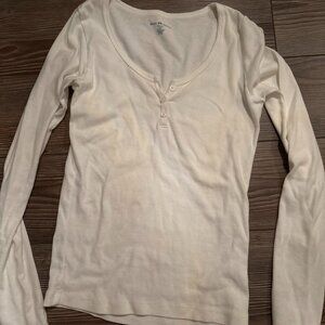 Brandy Melville Long sleeve ribbed tee